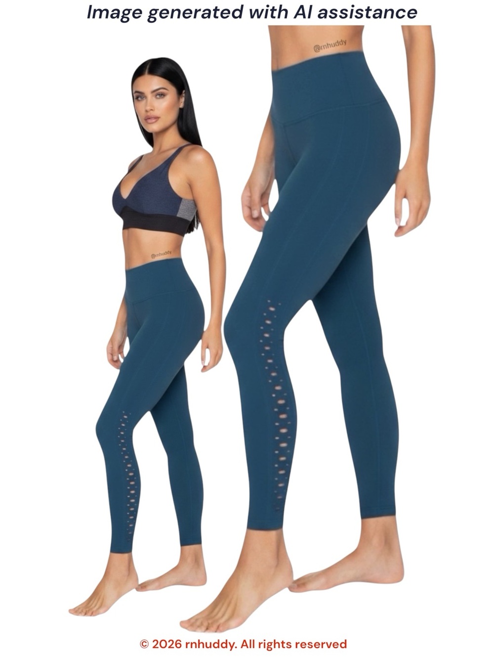 Spiritual Gangster S teal (blue) self love legging